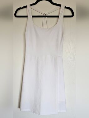 Abercrombie & Fitch White Strapless Scoop-Neck Dress
